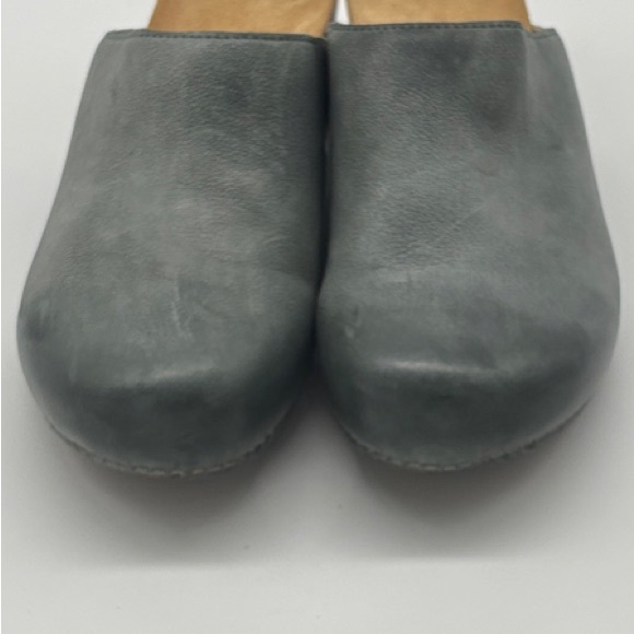 Dansko Talulah Milled Burnished Leather Mule/Clog Distressed Grey - Picture 7 of 10